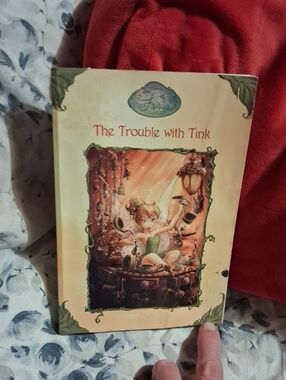 Disney The Trouble with Tink Kids Book - Cream/Green